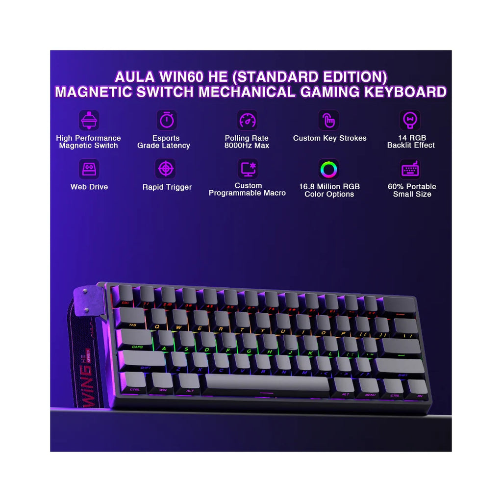 AULA WIN60 HE Wired Magnetic Keyboard