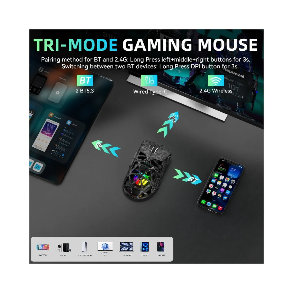 AULA SC620 Tri-Mode Wireless Gaming Mouse