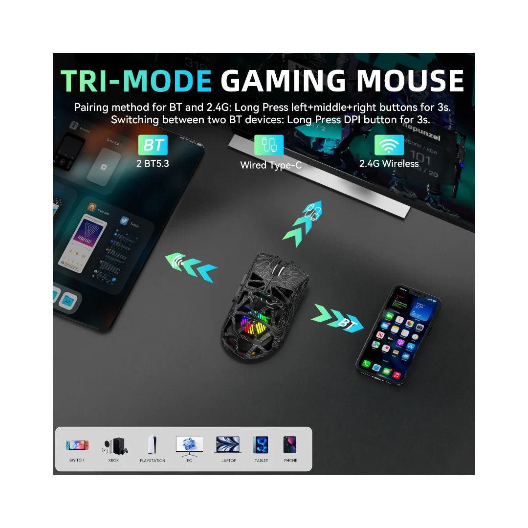 AULA SC620 Tri-Mode Wireless Gaming Mouse