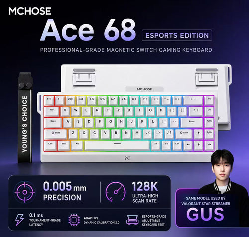 MCHOSE Ace 68 Esports Edition Magnetic Switch Gaming Keyboard