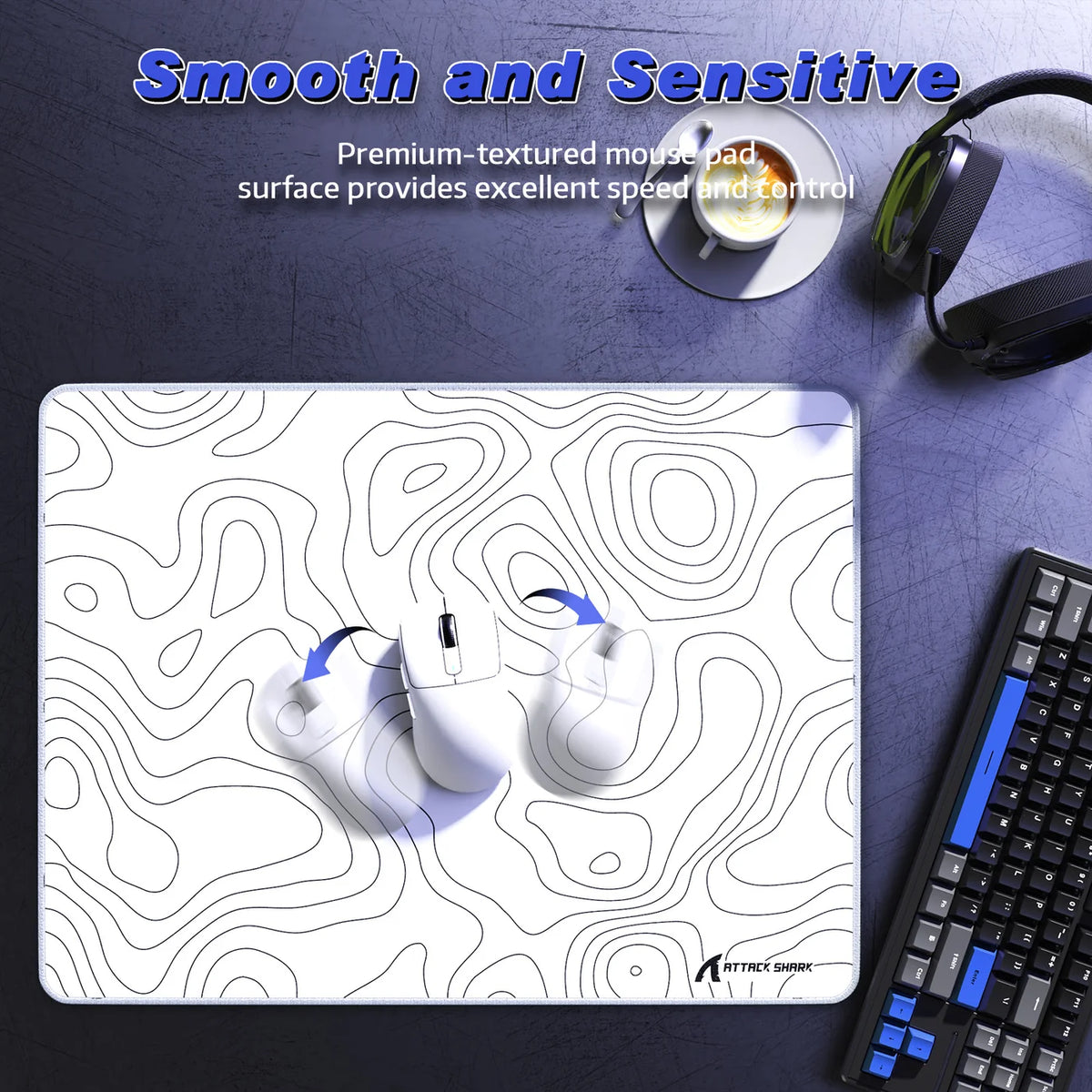 ATTACK SHARK CM02SE eSport Gaming Mousepad (450x400x4 MM)