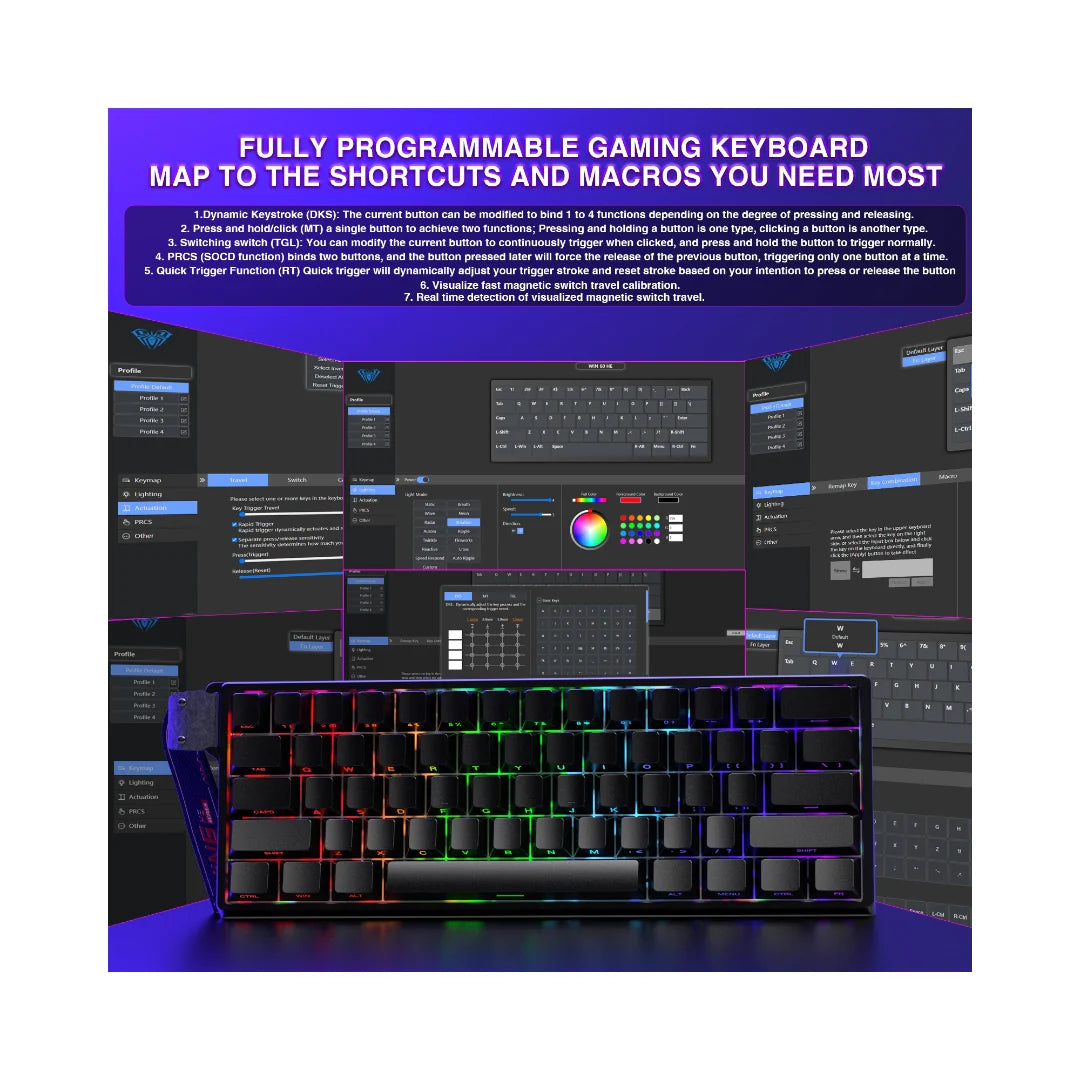 AULA WIN60 HE Wired Magnetic Keyboard