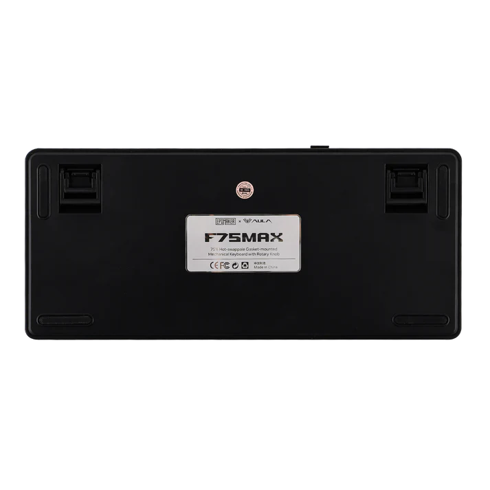 AULA F75 MAX 75% RGB Mechanical Wireless Gaming Keyboard (Topographic Keycaps Gray-Black)