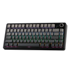 AULA F75 MAX 75% RGB Mechanical Wireless Gaming Keyboard (Topographic Keycaps Gray-Black)