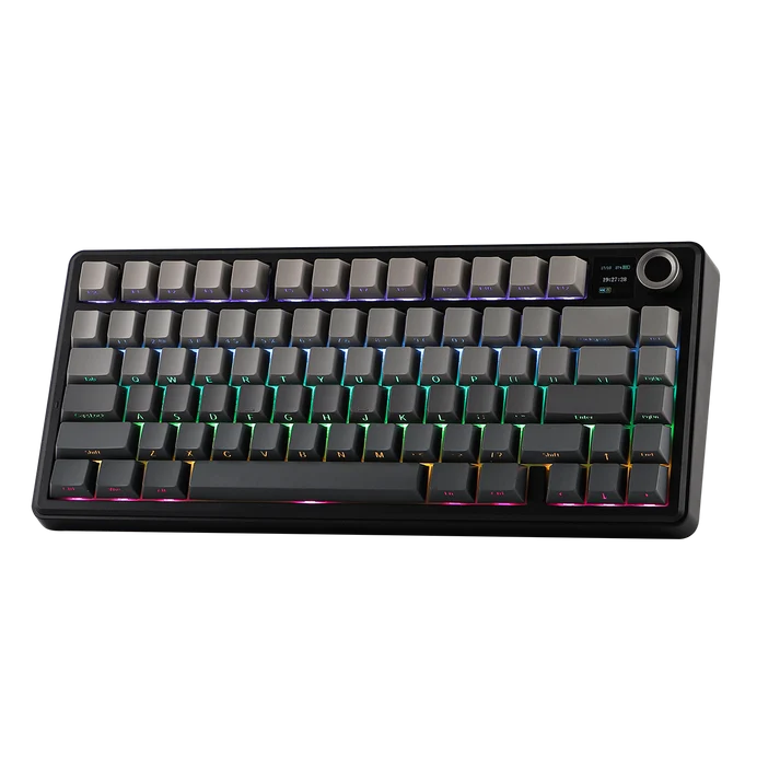 AULA F75 MAX 75% RGB Mechanical Wireless Gaming Keyboard (Topographic Keycaps Gray-Black)