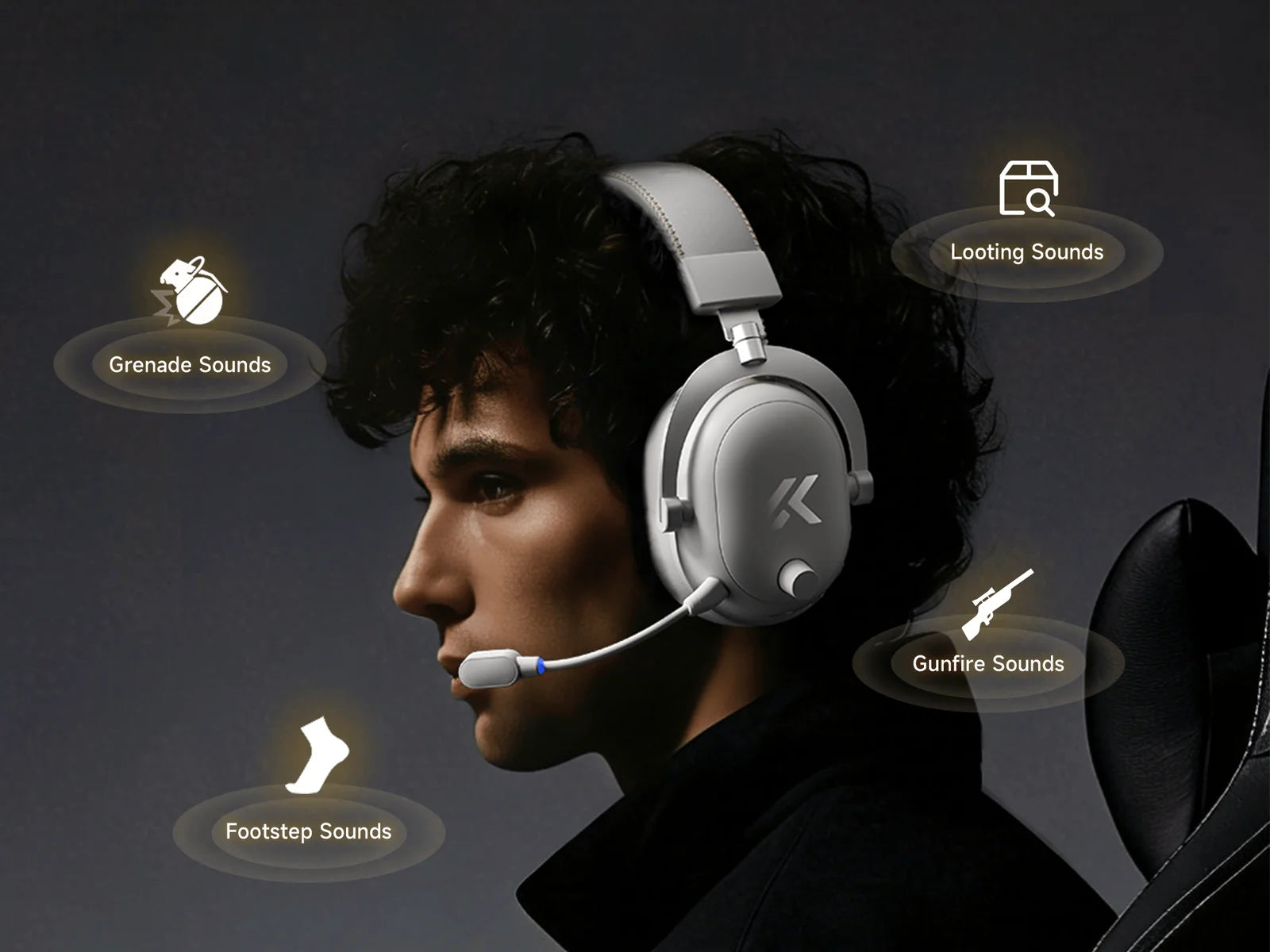 MCHOSE V9 Turbo+ Magnetic Wireless Gaming Headset